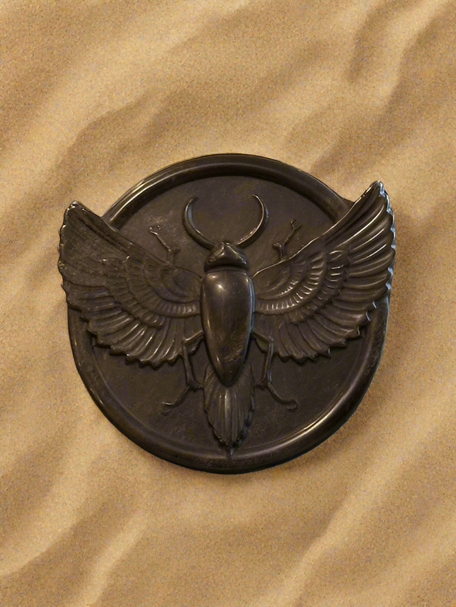 Golden Obsidian Scarab