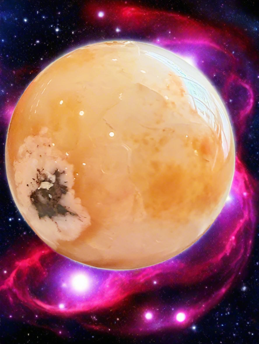 Flower Agate Sphere