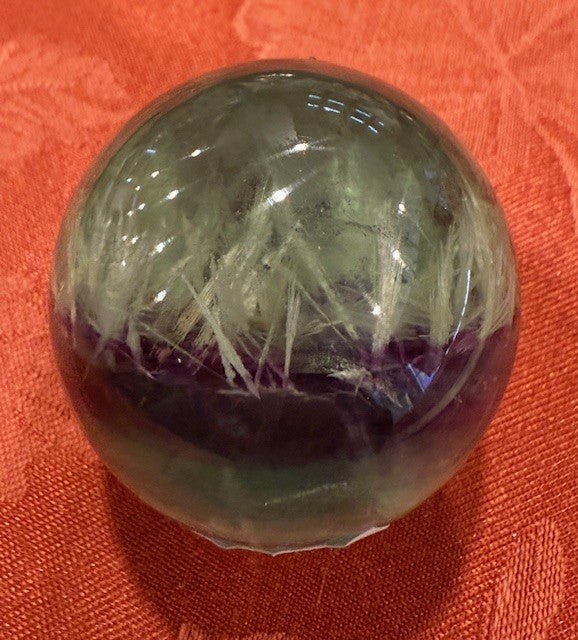 Snowflake Fluorite Sphere