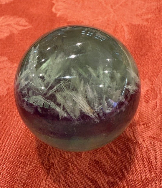 Snowflake Fluorite Sphere